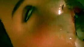 She gives blowjob then bent over doggystyle with big cock for creampie in mouth and pussy