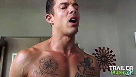 Trailertrashboys hung Dakota Payne and Nic Sahara bareback intensely