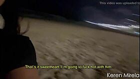 He says, Let's fuck on the beach.