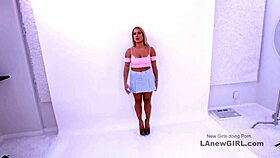 This beautiful blonde teen thought it was modeling, but ended up getting fucked in pov 😏