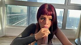 argentina champion sloppy blowjob full of milk by petite cute girl 😘