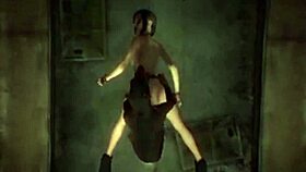 She gives blowjob then bent over doggystyle with big cock for creampie in mouth and pussy