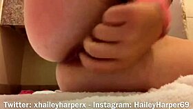 Hailey Harper says, 'Watch me masturbate my ass with toys.'