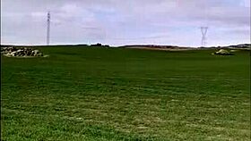 por el campo, masturbating her ass and pussy