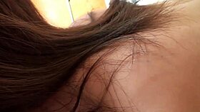 I film innocent Japanese girl in one-on-one amateur sex