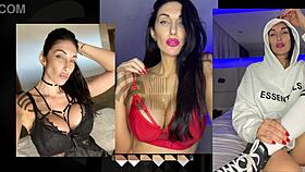 Mistress Liza Virgin humiliates her slave with strapon and latex in heels