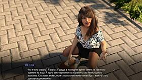 in the bound part 19 gameplay, the college anime milf rides cowgirl in 3d party sex with cum on tits.