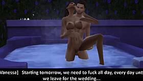 Girl Next Door Cums in Hot Tub Sims 4 Chapter 13
