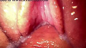 extremely close-up action with friend's fiancee in creamy session