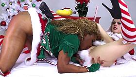 Nadia white spanks nins rivera for christmas