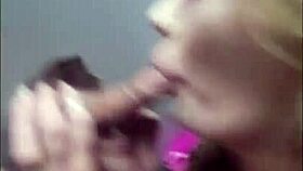 Blonde slut cheats with gloryhole blowjob, anal bareback, and monster cock.