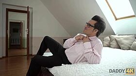 Daddy4k, after her shower, this girl gets pounded hard in her warmed-up slit.