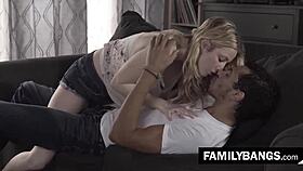 Passionate jealous siblings having sex, alex jones and karla kush in interracial cheating fantasy