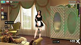 butchering in the fitness room with athletic hentai