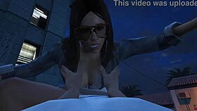 In GTA 5 online, my character hires a hooker for car sex service.