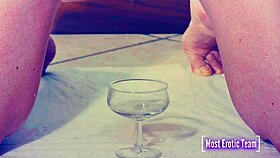 She loves pissing in glasses!