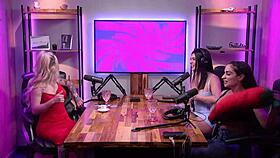 i see the blonde undressing in the california studio