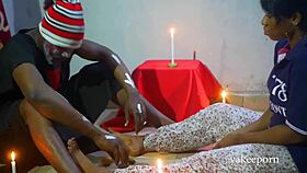 hot homemade threesome with amateurs and cumshot