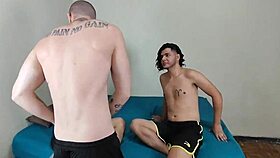 couple celebrates anniversary with group bareback fucking