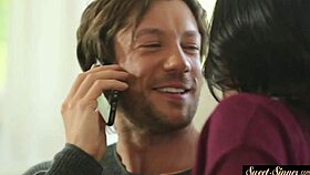 Stepteen 18+ fingered in ass while riding hard cock