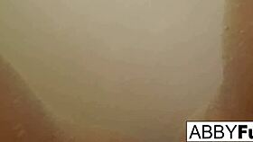 Abigail Shaves Her Pussy In Shower