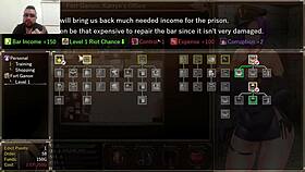 Karryn in prison hentai game.