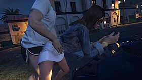 In GTA 5 online, my character hires a hooker for car sex service.