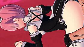 Ram Feels Intense Pleasure In Doggy Style Sex In Church From Re Zero