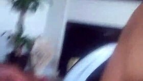 Latino Sucks Black Shemale's Monster Cock With Deepthroat