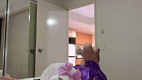 Gorgeous Shemale Rips Clothes In Striptease!