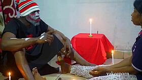 hot homemade threesome with amateurs and cumshot