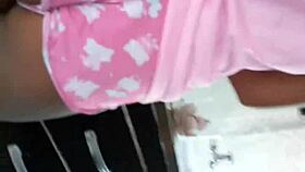 her husband went to the bar and i took the chance with the latina neighbor