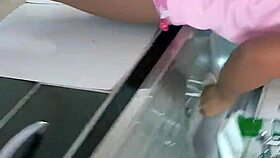 her husband went to the bar and i took the chance with the latina neighbor