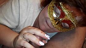 Hot sensual closeup blowjob from curvy russian bbw who swallows cum