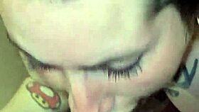 blonde deepthroats, gets anal fucked, and squirts everywhere