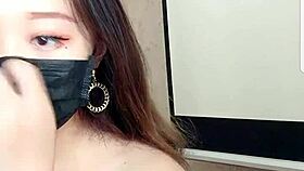 Asian milk cam session with lots of action.