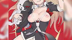 I watch Enoshima Junko in Danganronpa hentai, it's so hot
