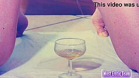 She loves pissing in glasses!