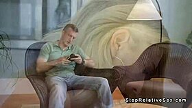 Can This Busty Milf Stepmom Handle Two Big Cocks?