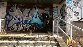 i bent over for lullu gun's interracial threesome outdoors