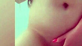 i film my huge tits and small pussy masturbating on phone for luxury orgasm