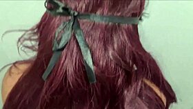 The latina brunette gets fucked at halloween party.