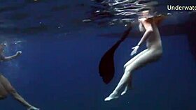 Bulgarian teen 18+ enjoys sea adventures on tenerife with pool, beach, bathing, and underwater fun