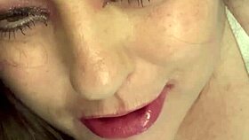 sexy minxycme is suckin my dildo so good, moanin loud