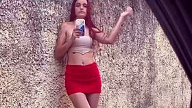 i ask that hot woman for info while she masturbates outdoors