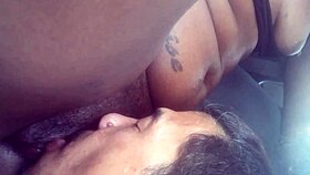 Skarface eats naejae's ass and tits.