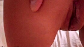 pov sexy camgirl gets roughly banged by her friend after a live show till real insane orgasm pussy licking sex doll rolling eyes and very big cumshot on her belly.