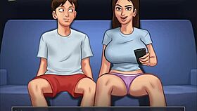 summertime saga 212 has the girl riding in cowgirl position