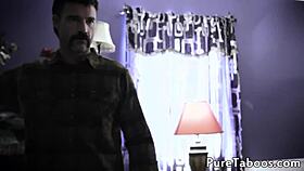 PetITE LATINA CREAMPIED BY HORNY STEPDADDY