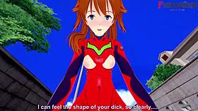 Asuka gets bent over and fucked in her mecha suit POV